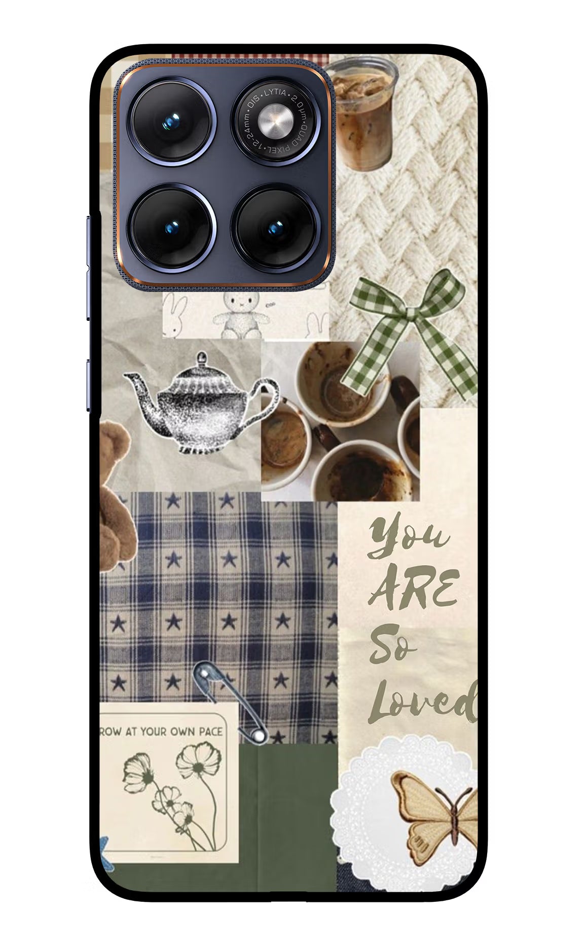 Cookie Moto Edge 70 Fusion Back Cover Glass Case - Hello Swanky