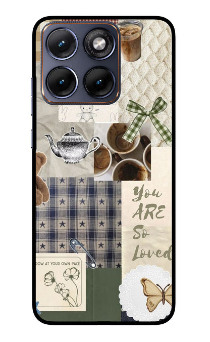 Cookie Moto Edge 70 Fusion Back Cover Glass Case - Hello Swanky