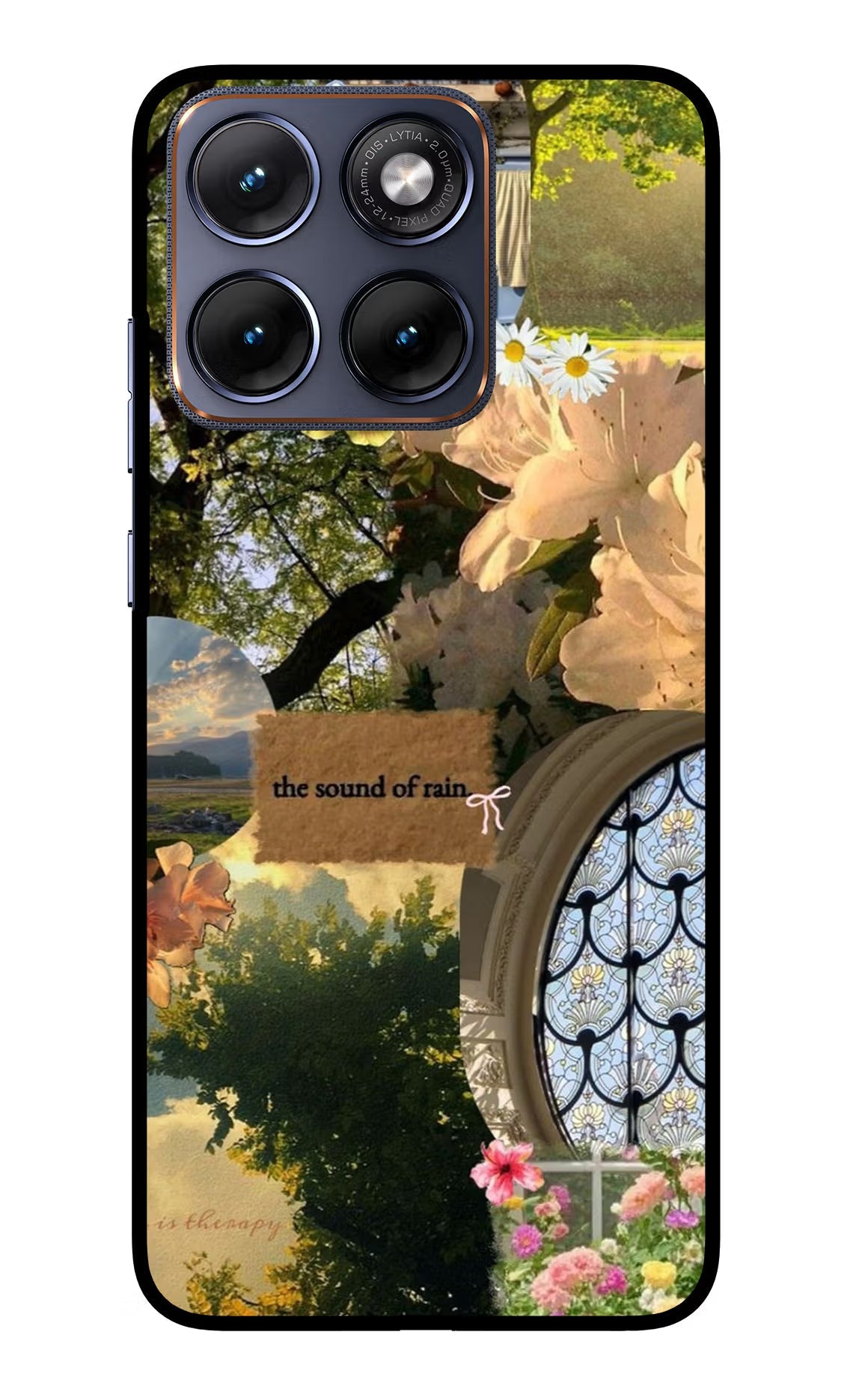 Rain Moto Edge 70 Fusion Back Cover Glass Case - Hello Swanky