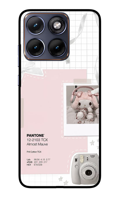 Pantone Asthetic Moto Edge 70 Fusion Back Cover Glass Case - Hello Swanky