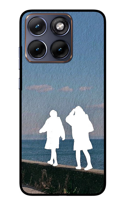 Coastal Dream Moto Edge 70 Fusion Back Cover Glass Case - Hello Swanky