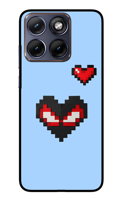 Peter Heart Moto Edge 70 Fusion Back Cover Glass Case - Hello Swanky