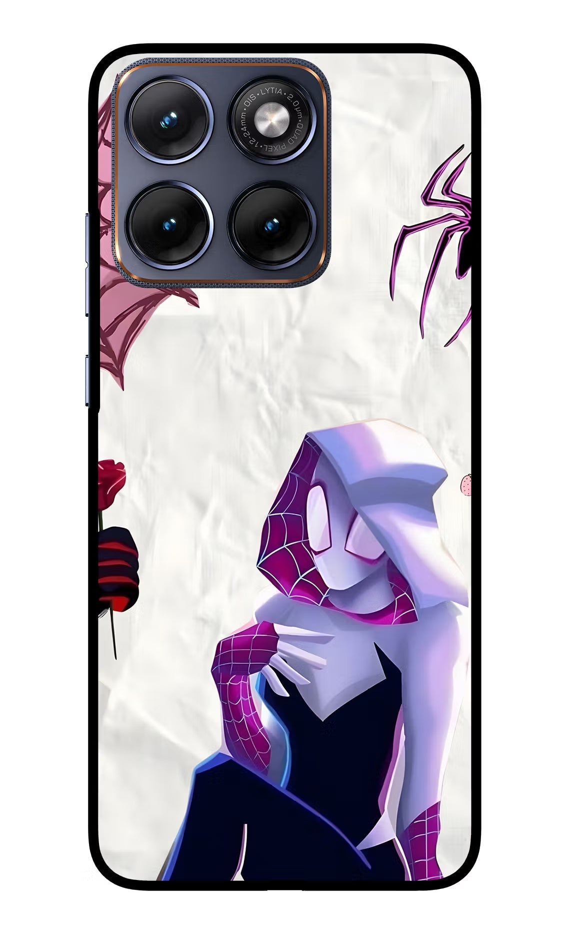 Gwen Verse Moto Edge 70 Fusion Back Cover Glass Case - Hello Swanky