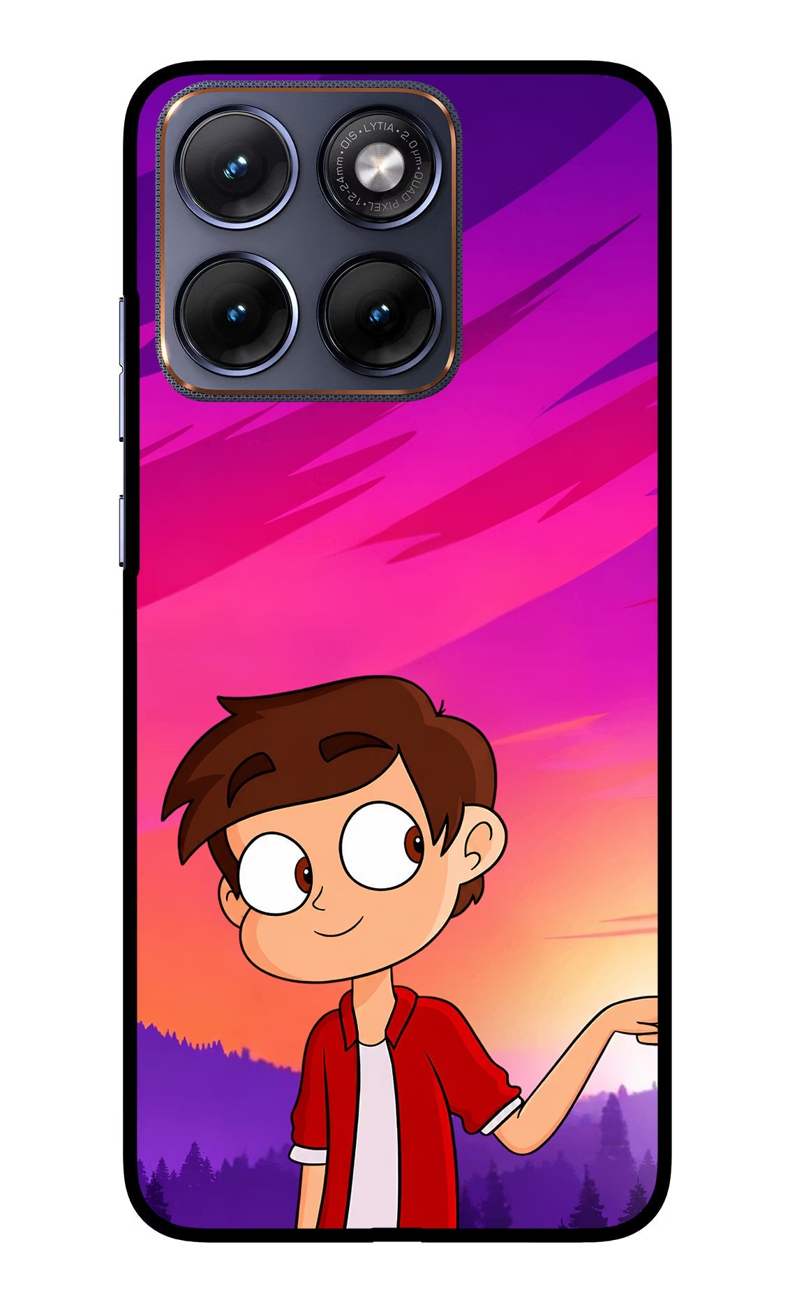 Marco Sunset Moto Edge 70 Fusion Back Cover Glass Case - Hello Swanky
