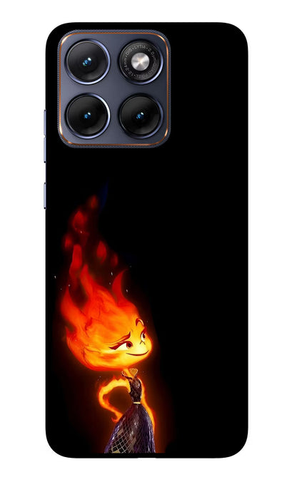 Ember Flame Moto Edge 70 Fusion Back Cover Glass Case - Hello Swanky