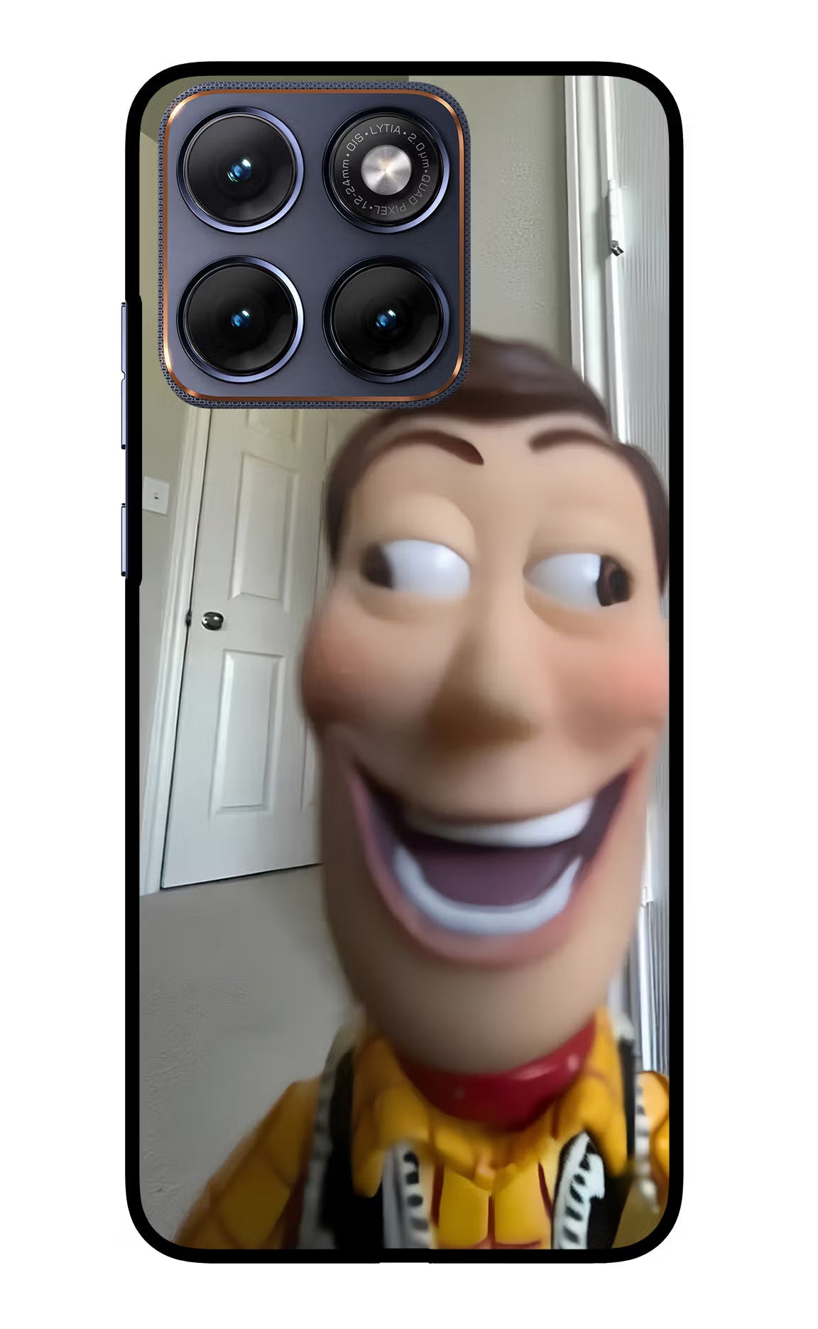 Side Eye Woody Moto Edge 70 Fusion Back Cover Glass Case - Hello Swanky