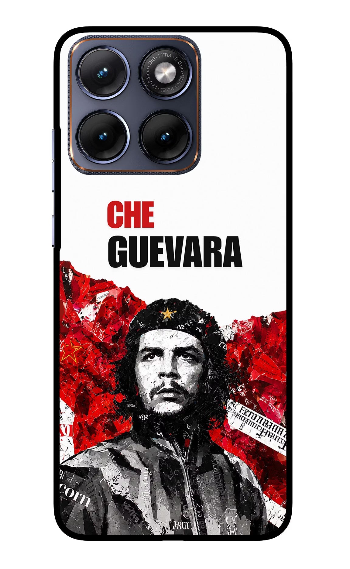Che Guevara Revolution Moto Edge 70 Fusion Back Cover Glass Case - Hello Swanky