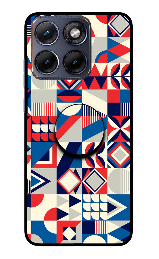 Colorful Pattern Moto Edge 70 Fusion Back Cover Glass Case - Hello Swanky