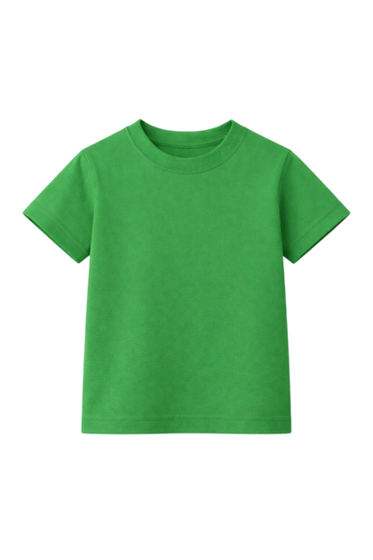 Flag Green Bulk Kids Round Neck Half Sleeve T-Shirt Durable