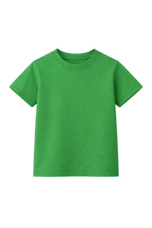 Green Bulk Kids Round Neck Half Sleeve T-Shirt – 180 GSM