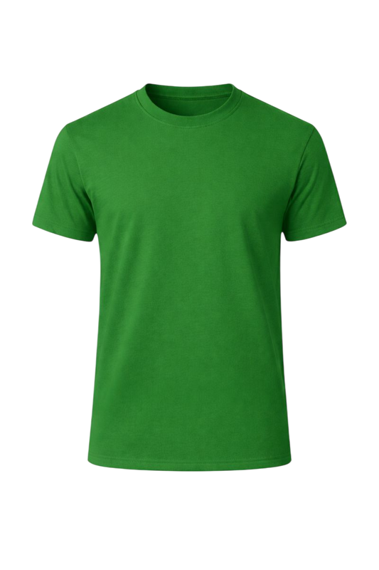 Green Bulk Unisex Round Neck Half Sleeve T-Shirt