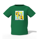 Doodle Graphic Kid’s Green Printed T-Shirt