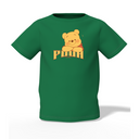 POOH Cartoon Graphic Kid’s Green Printed T-Shirt