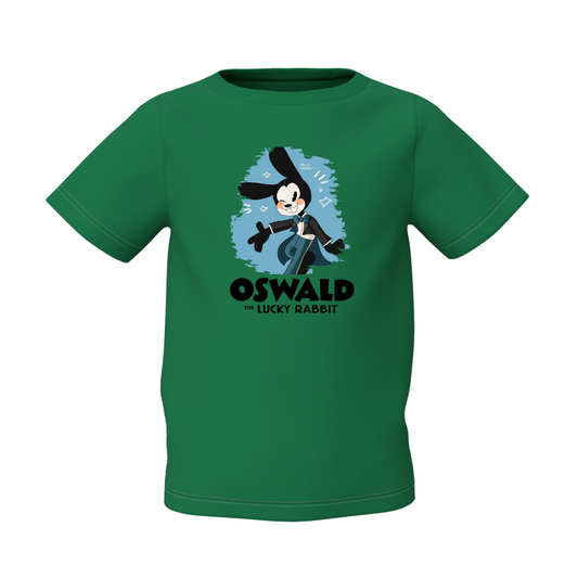 Oswald Graphic Kid’s Green Printed T-Shirt Stylish & Comfortable Fit