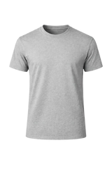 Grey Bulk Unisex Round Neck Half Sleeve T-Shirt