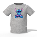 Stitch Cartoon Graphic Kid’s Grey Printed T-Shirt