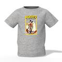 Mickey Cartoon Graphic Kid’s Grey Printed T-Shirt