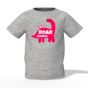 Dino Roar Graphic Kid’s Grey Printed T-Shirt