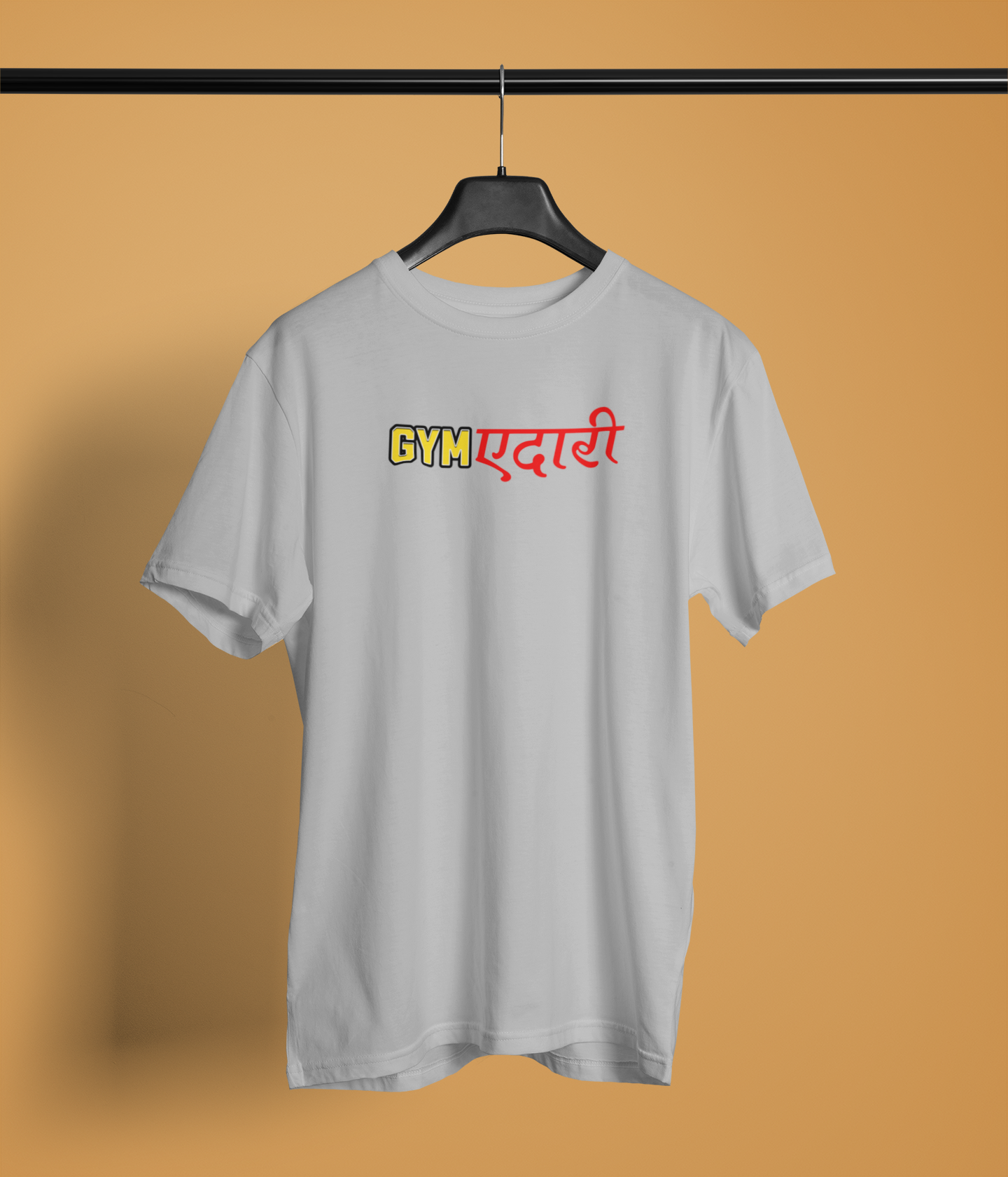 Jimedari Unisex Grey Round Neck T-Shirt | Desi Graphic