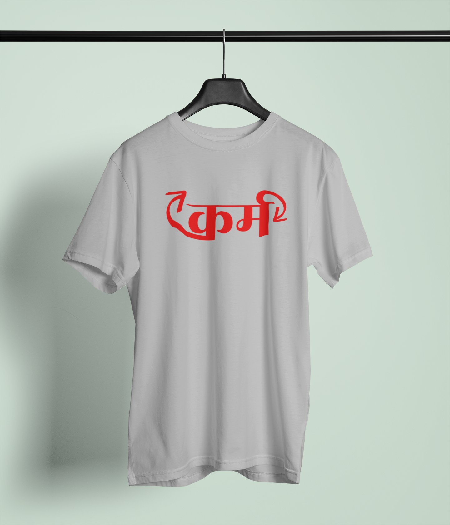 Karma Round Neck Unisex T-Shirt Marathi Graphic Streetwear Tee