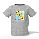 Doodle Graphic Kid’s Grey Printed T-Shirt