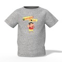Shinchan Cartoon Graphic Kid’s Grey Printed T-Shirt