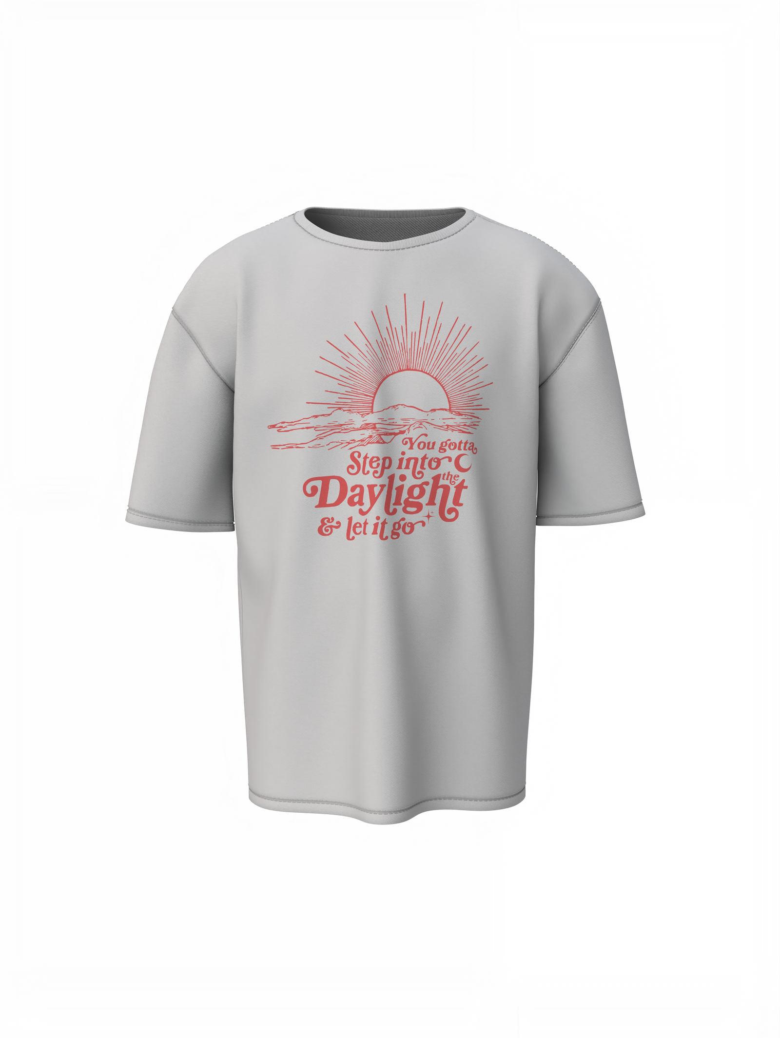 Let It Go Oversized T-Shirt-Trendy Streetwear for Men & Women