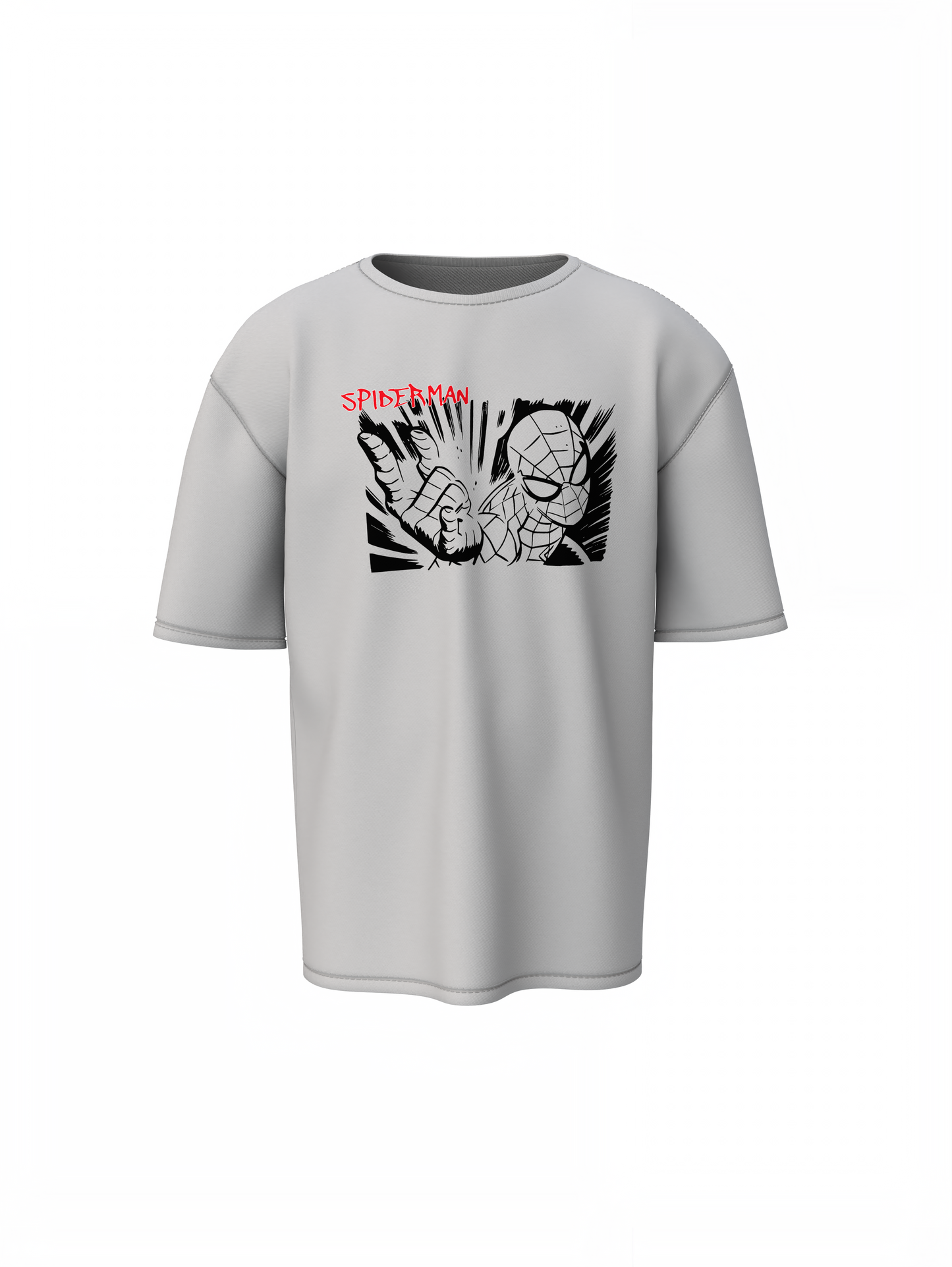Web Sling Impact Oversized T-Shirt for Relaxed Urban Fashion