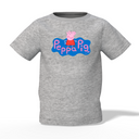 Peppa Cartoon Graphic Kid’s Grey Round Neck Printed T-Shirt