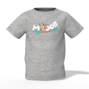 Cow's Mooo Graphic Kid’s Grey Round Neck Printed T-Shirt
