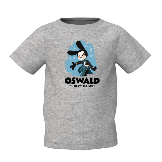 Oswald Graphic Kid’s Grey Printed T-Shirt Stylish & Comfortable Fit