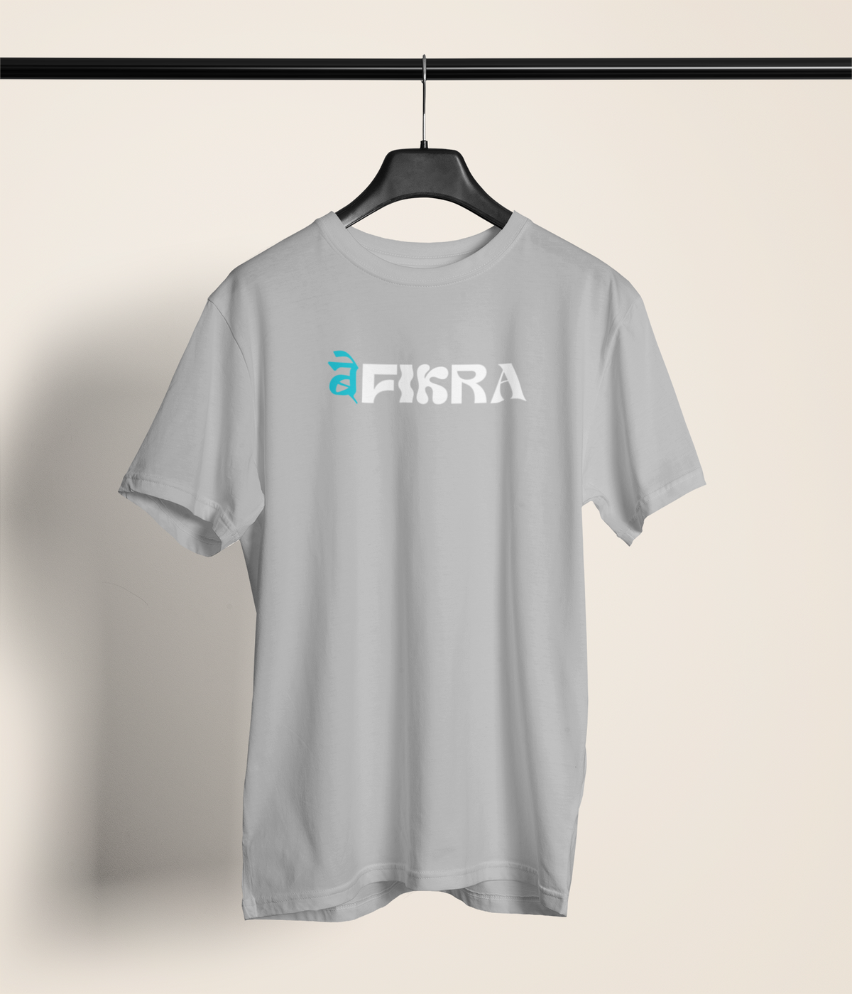 Befikra Unisex Grey Round Neck T-Shirt | Desi Graphic