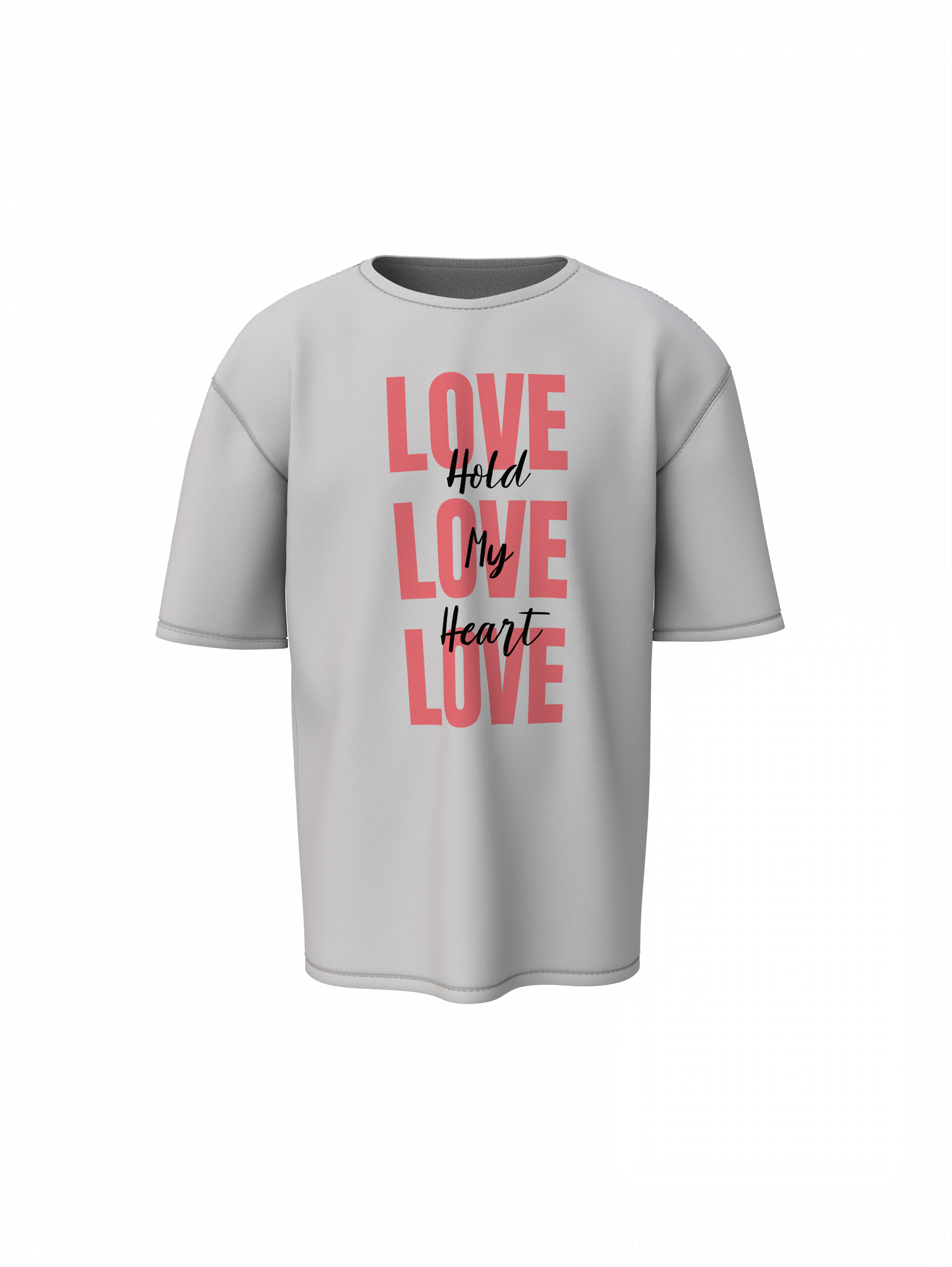 Oversized T-Shirts Love Couple Cute Partner Style Wear