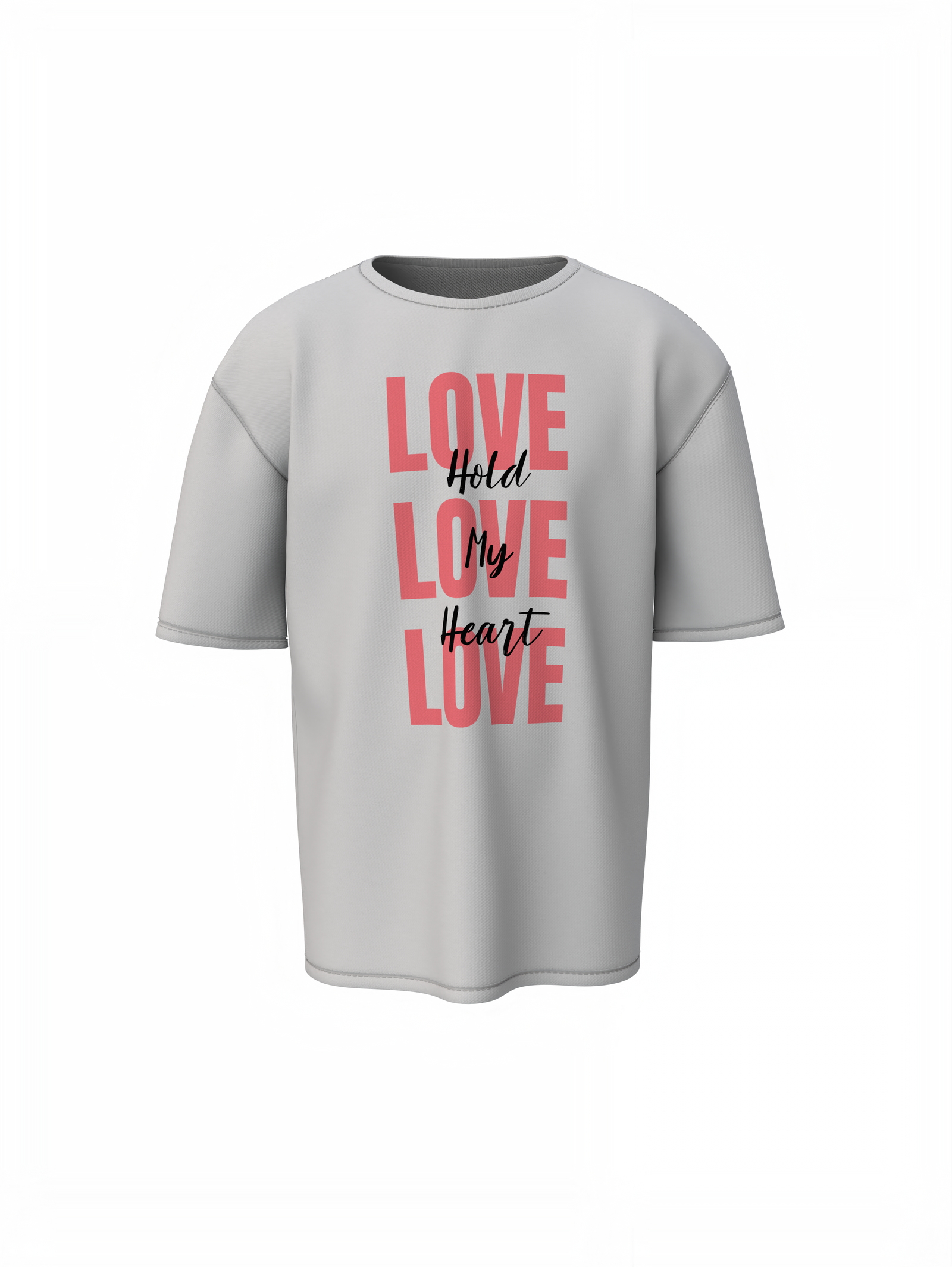 Oversized T-Shirts Love Couple Cute Partner Style Wear