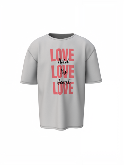 Oversized T-Shirts Love Couple Cute Partner Style Wear