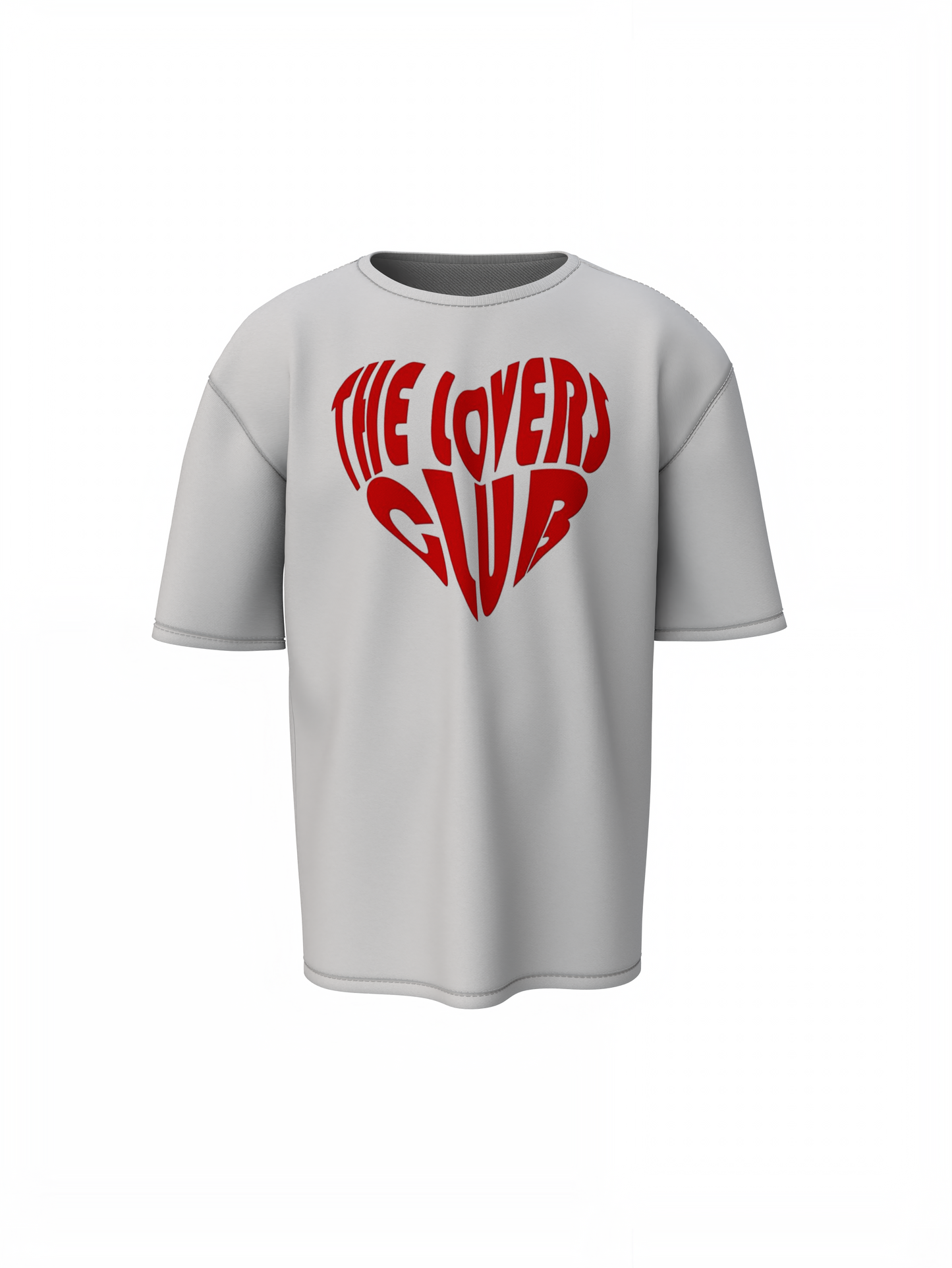 Lovers Club Oversized T-Shirts Bold Romantic Stylish Couples