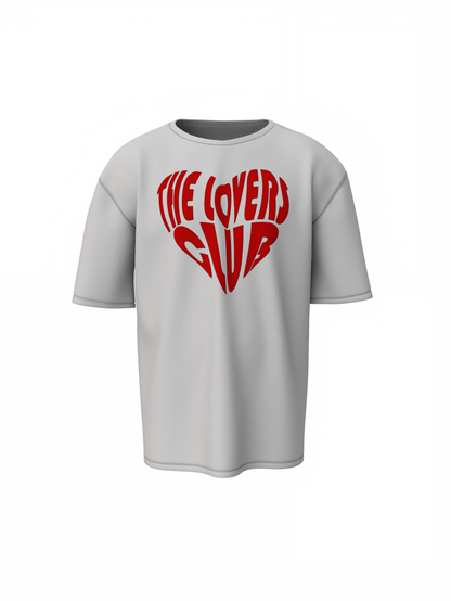 Lovers Club Oversized T-Shirts Bold Romantic Stylish Couples