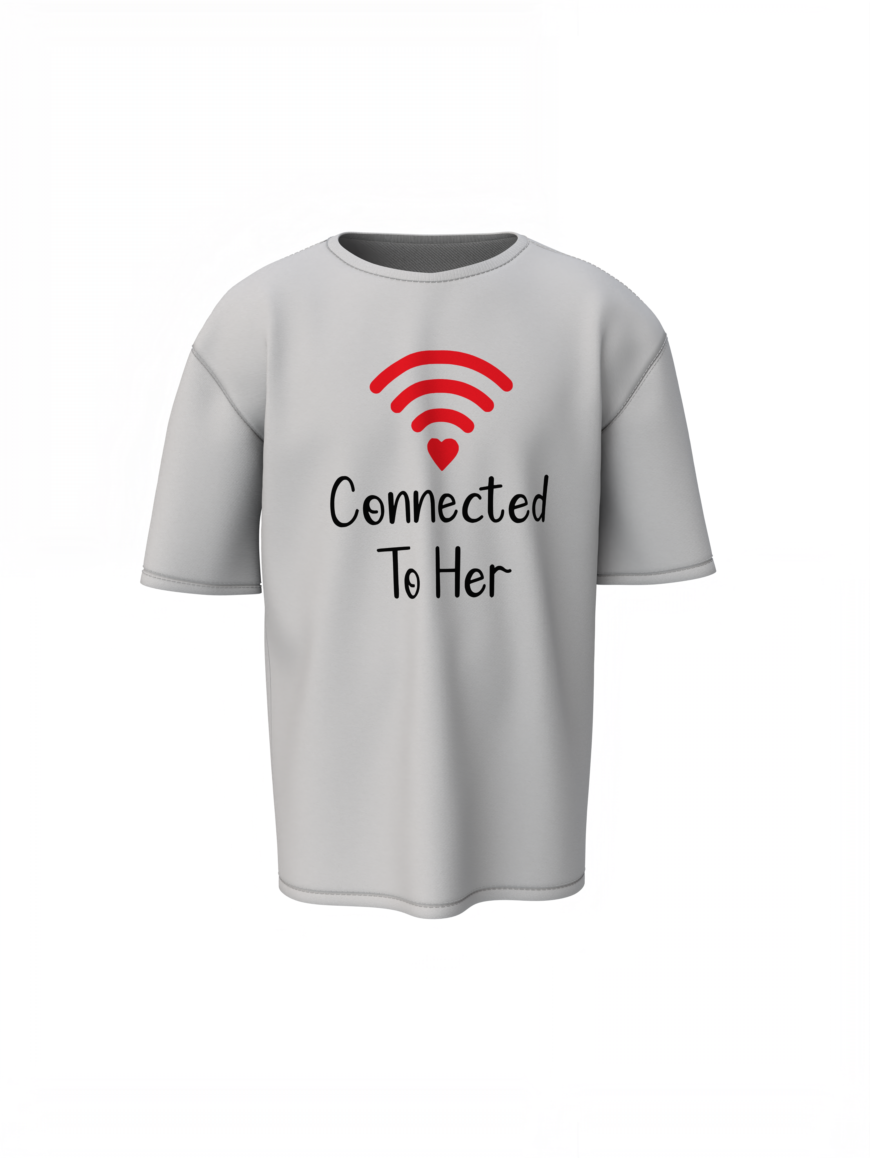 Connection Couple Oversized T-Shirts