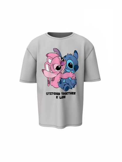 Together By Love Oversized T-Shirts for Romantic Casual Style