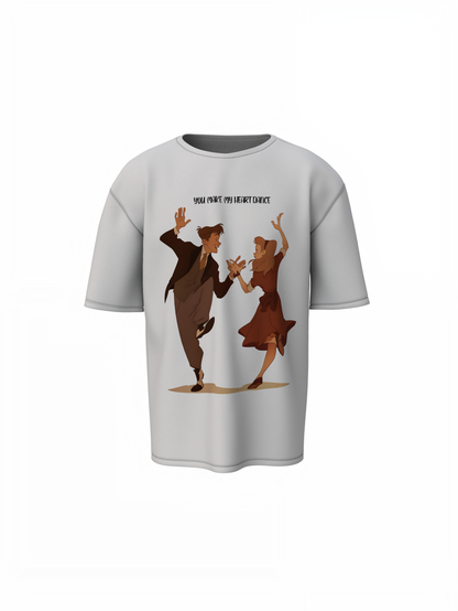 Dancing Couple Oversized T-Shirts Express Love & Every Move