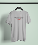 Dokyat Nako Jau Grey Round Neck Unisex T-shirt | Marathi Designs
