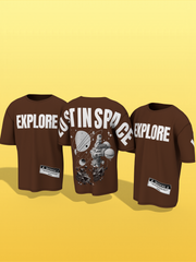Lost In Space Brown Unisex Oversized Special Edition T-Shirt