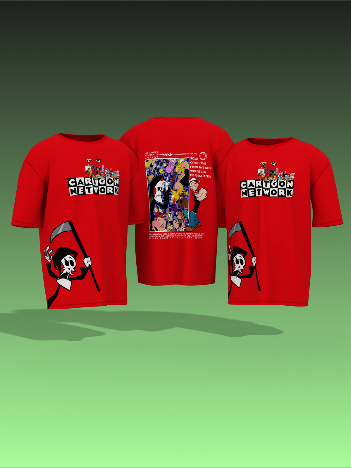 90's Cartoons Unisex Oversized Special Edition T-Shirt