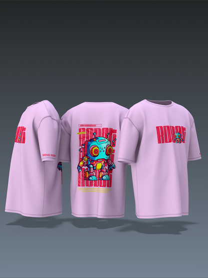 Mini Robot Lavender Unisex Oversized Special Edition T-Shirt