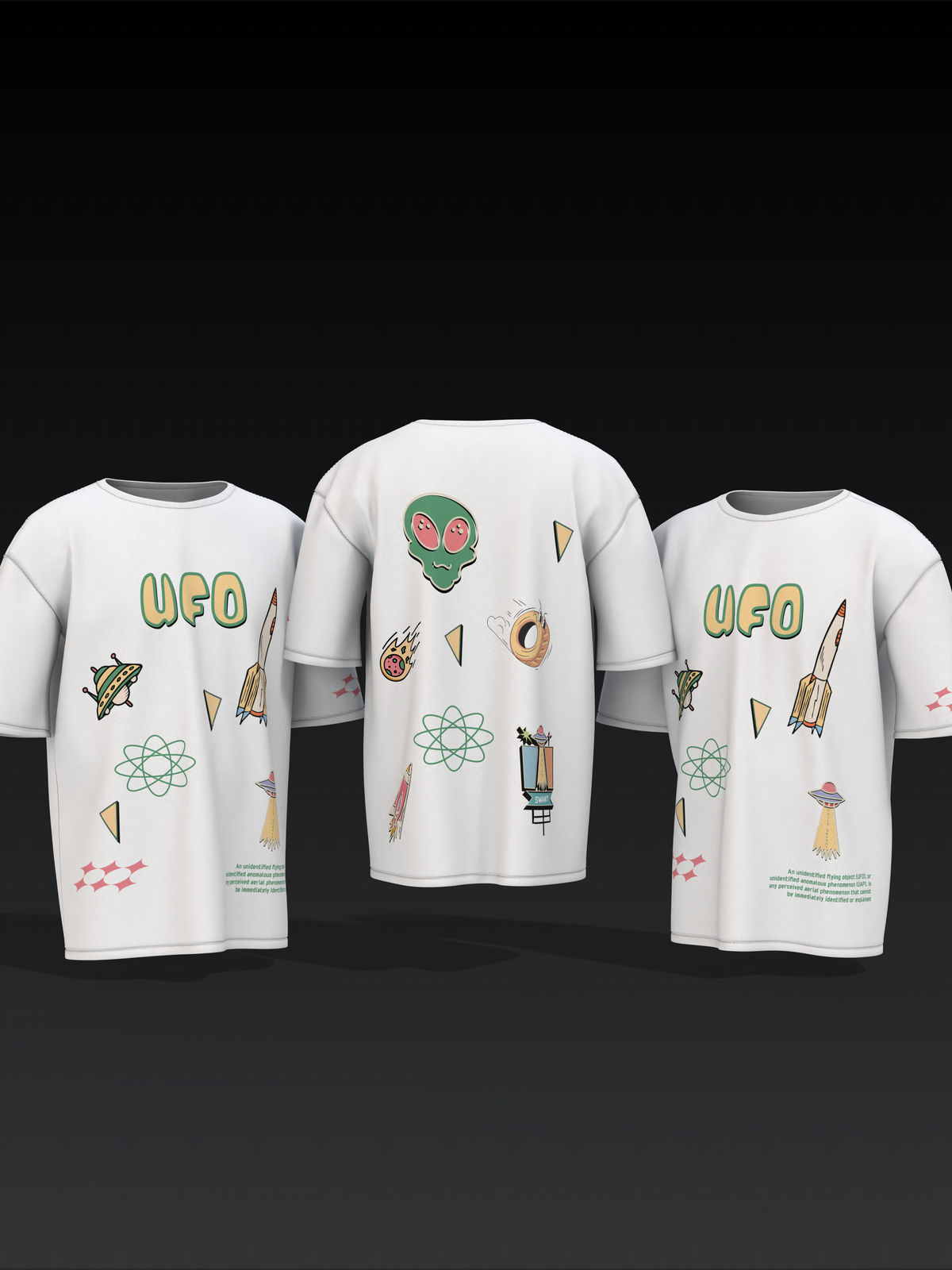 UFO Unisex Oversized Special Edition T-Shirt