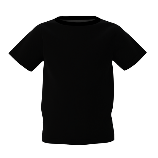 Bulk Unisex Black Kid's T-Shirts