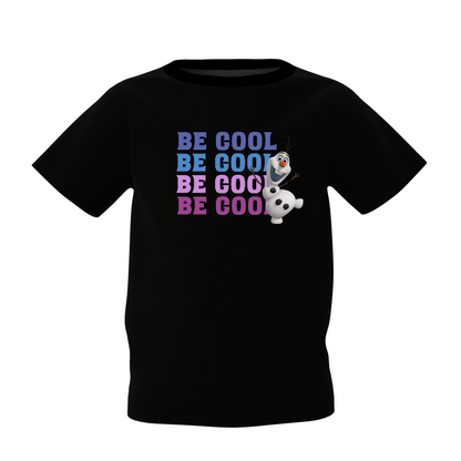 Be Cool Graphic Kid's Black Printed T-Shirt