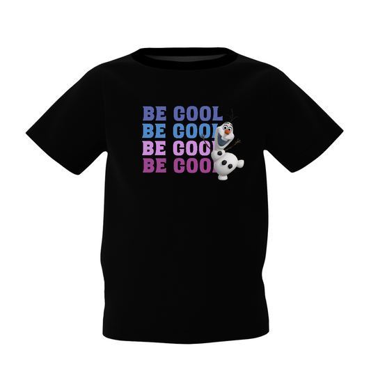 Be Cool Graphic Kid's Black Printed T-Shirt