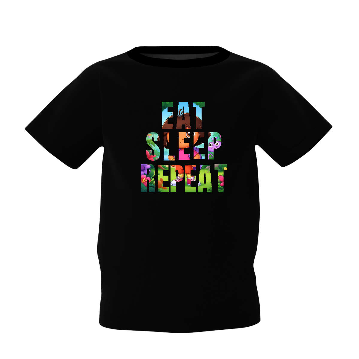 Buy Dora Kids T-Shirt ƒ?? Cool Black Print in Kids T-Shirts