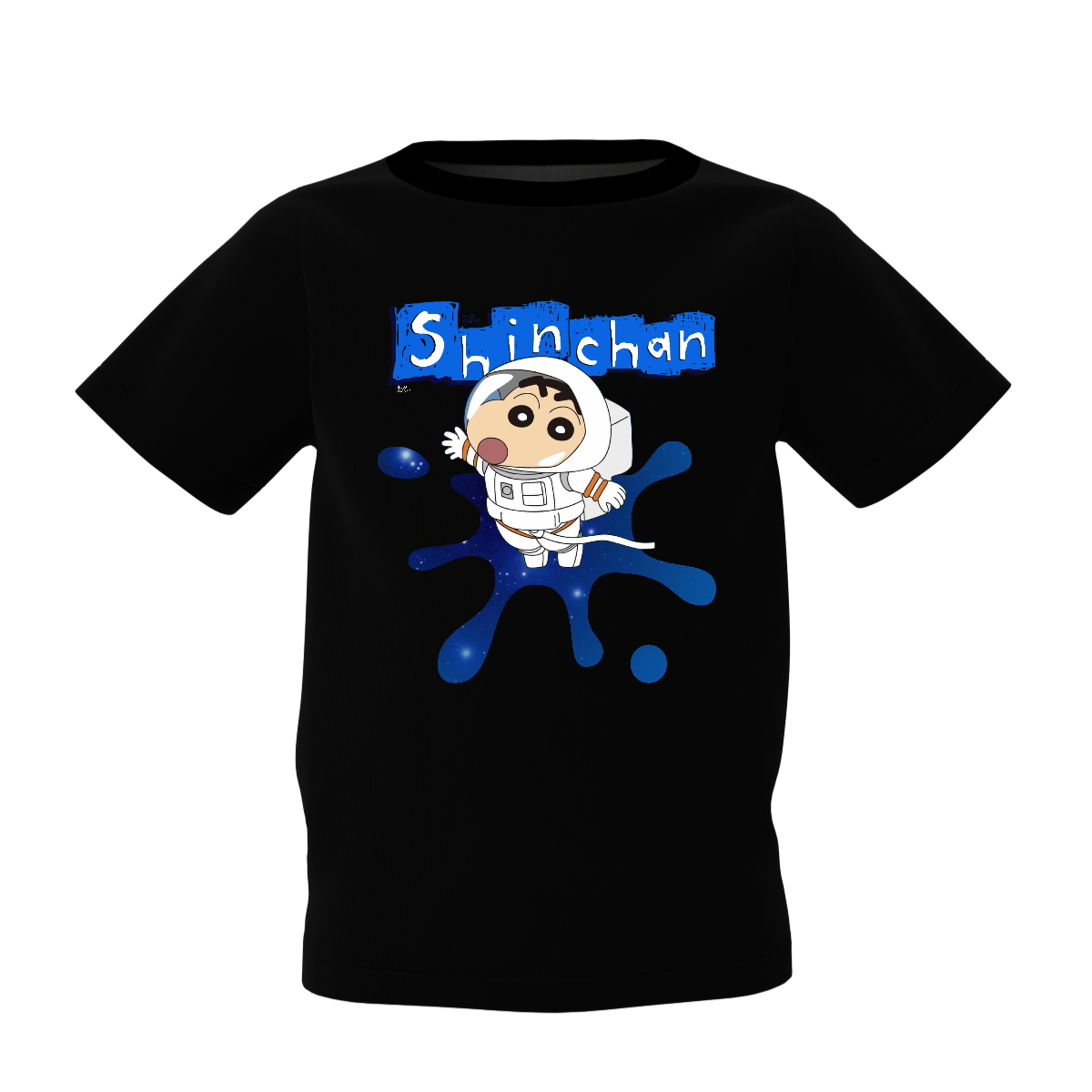 Shinchan Graphic Kid’s Black Printed T-Shirt